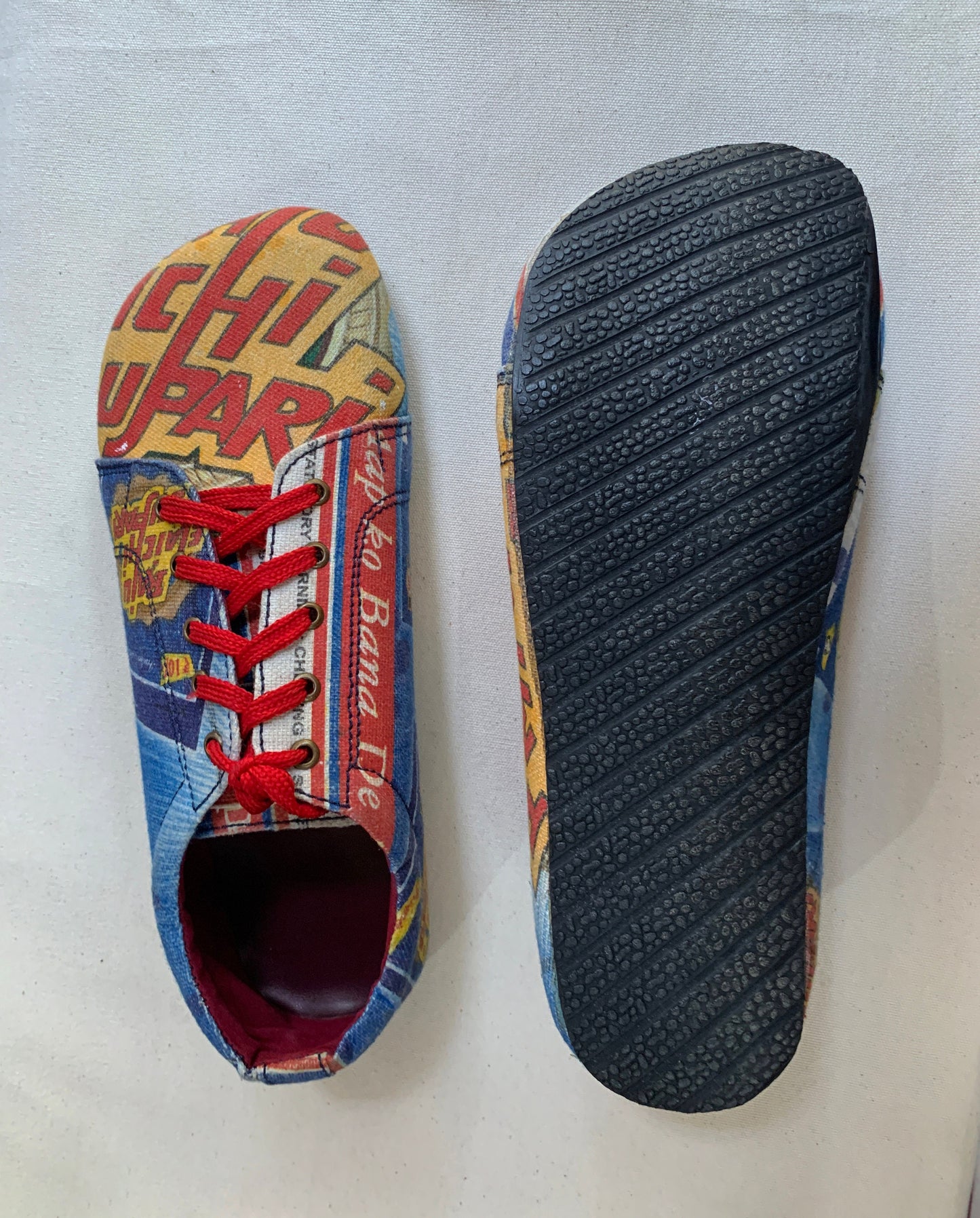 Upcycled Tire Sole Vegan Sneaker US10 - Bollywood Style 9LC