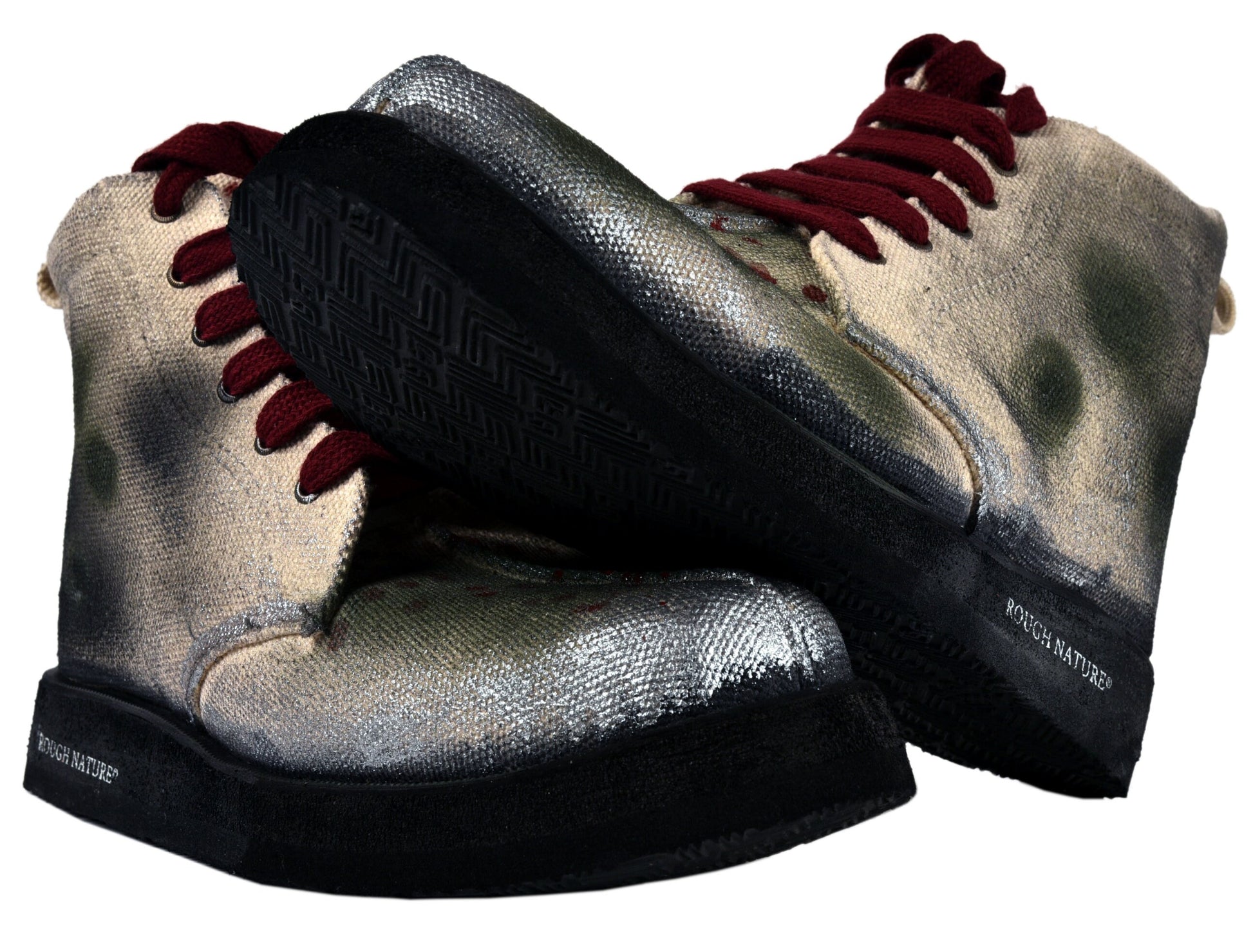 Heavy Canvas mid top boot with genuine leather lining and rubber sole 9LC