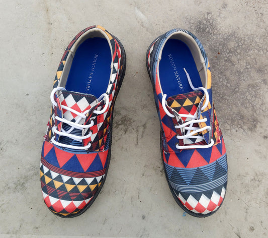 Aztec Canvas Unisex Derby Shoe 9LC