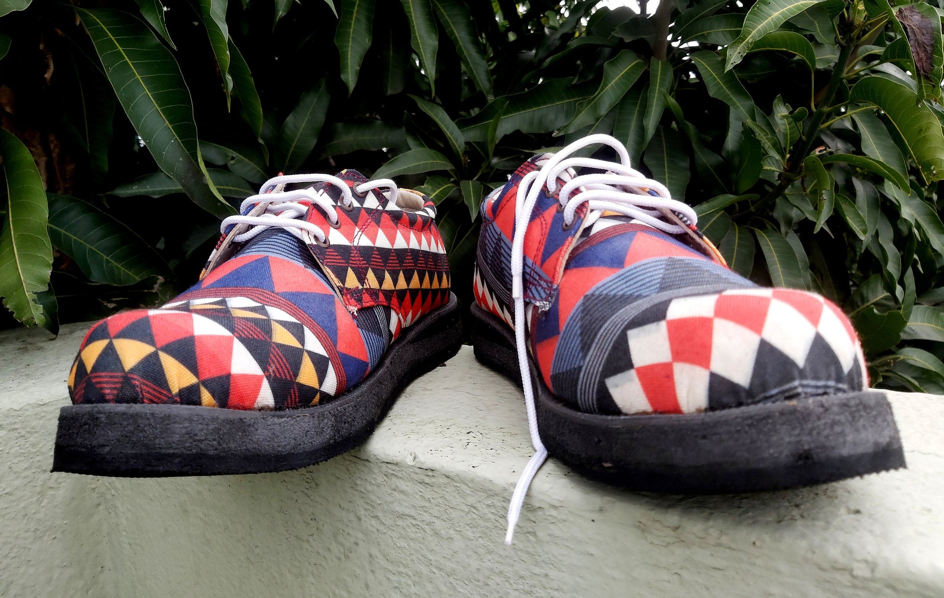 Aztec Canvas Unisex Derby Shoe 9LC