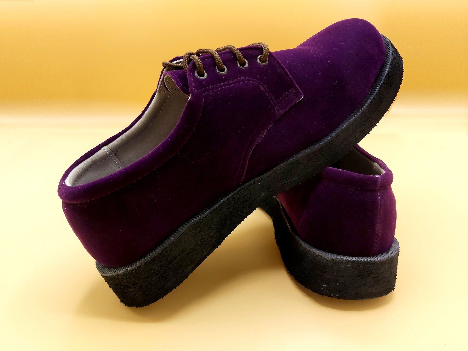 Partywear Derby Shoe made with non-shiny velvet and rubber sole, handmade, bohemian style 9LC