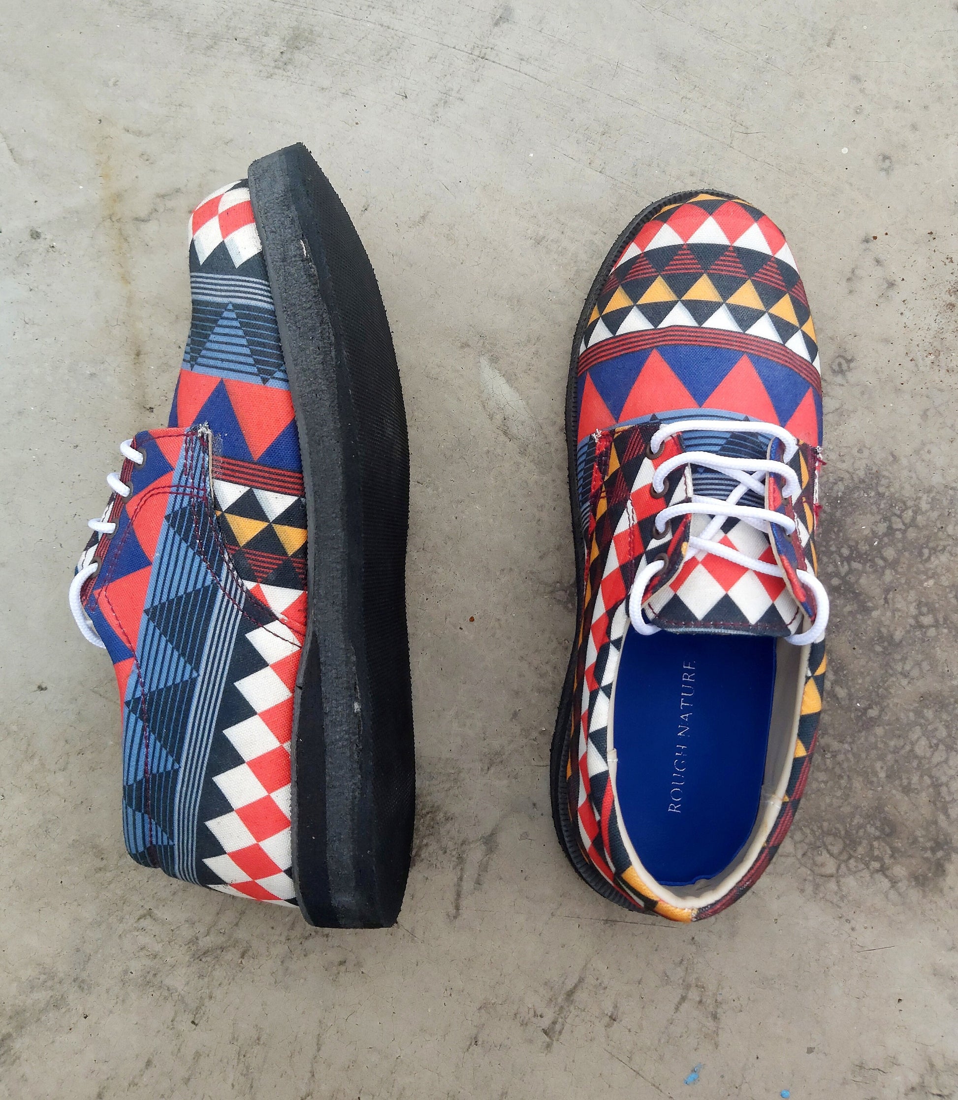 Aztec Canvas Unisex Derby Shoe 9LC