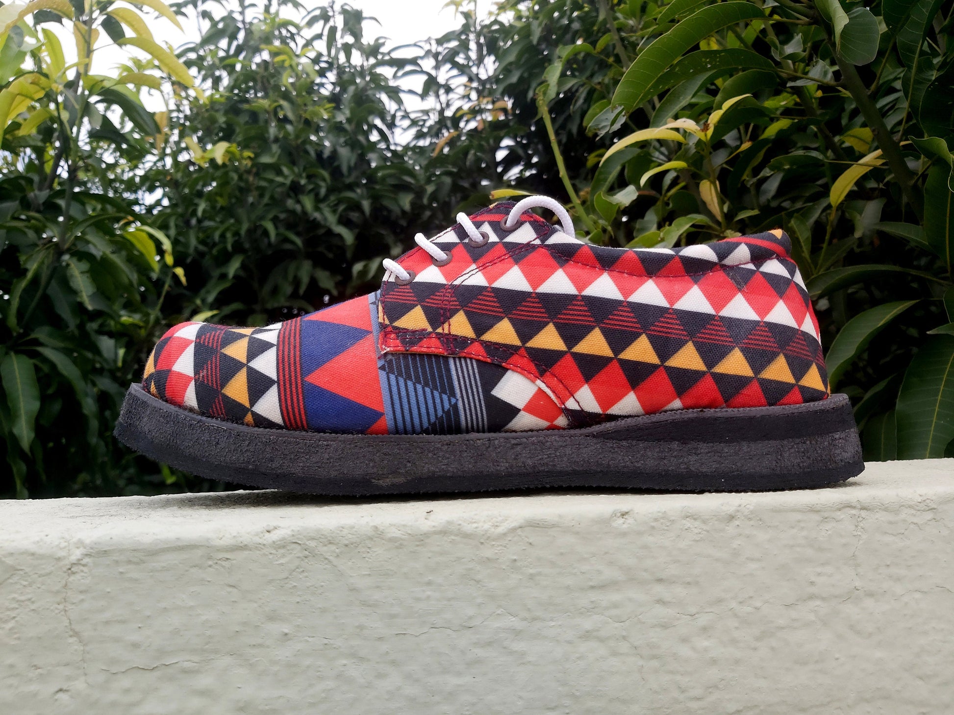 Aztec Canvas Unisex Derby Shoe 9LC
