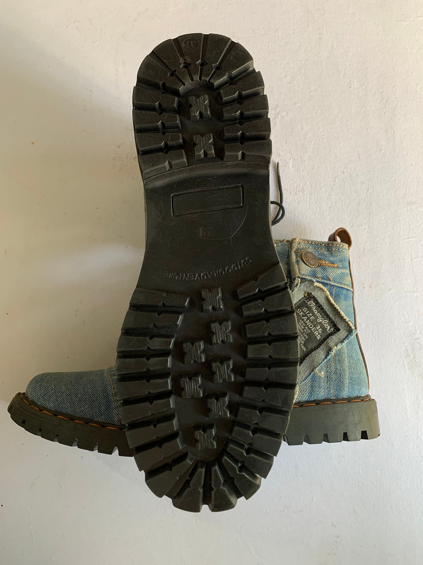Upcycled Denim Boots with Tough Thermoplastic Rubber (TPR) Sole I Available on Order Only 9LC