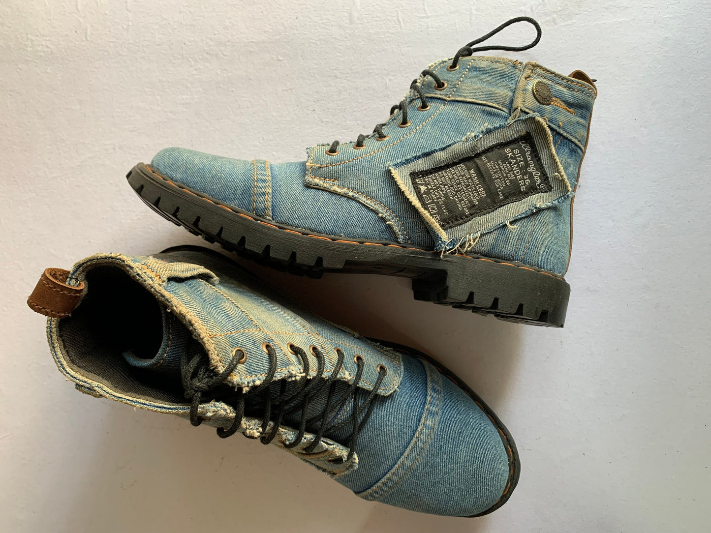 Upcycled Denim Boots with Tough Thermoplastic Rubber (TPR) Sole I Available on Order Only 9LC