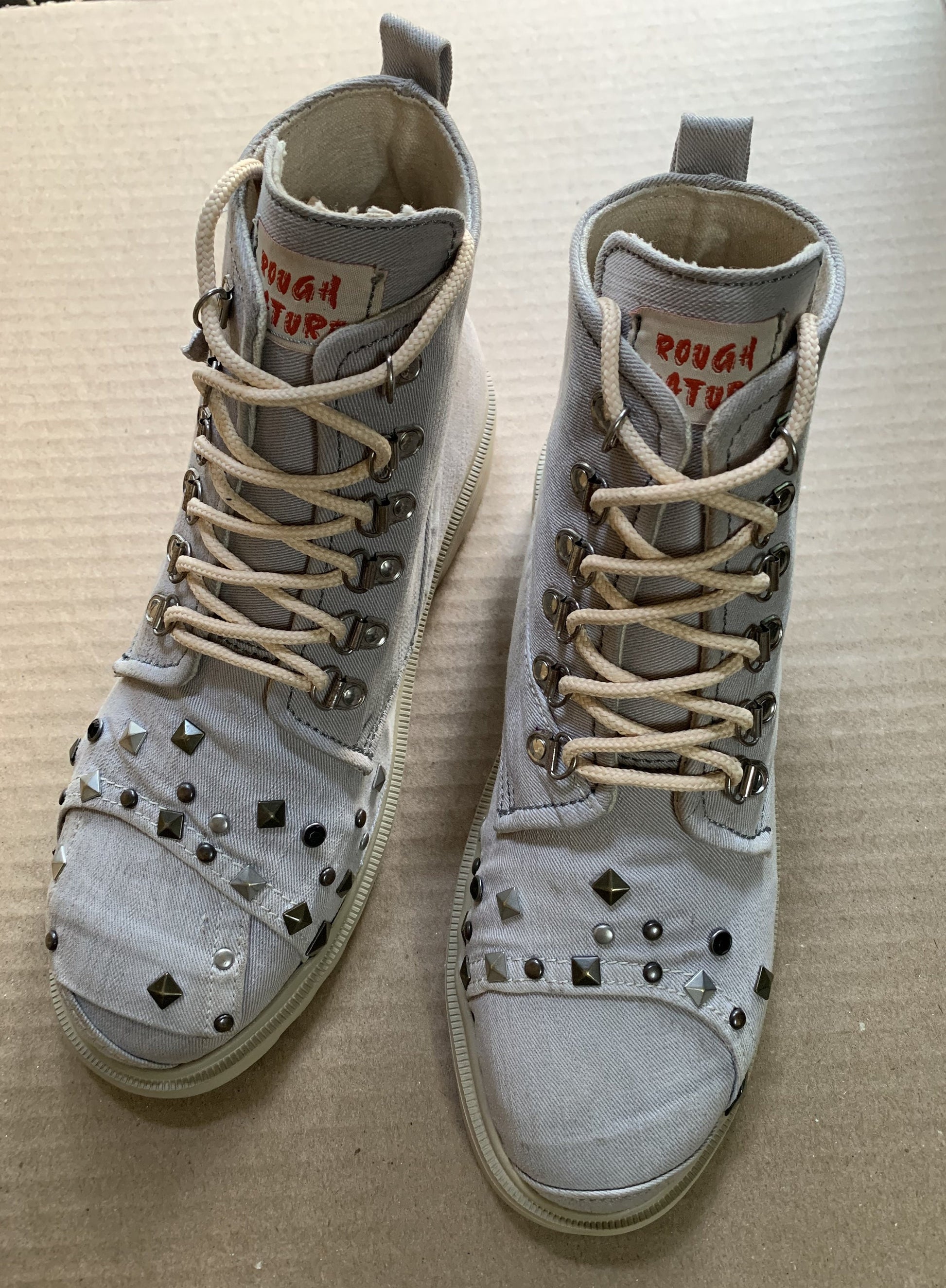 Upcycled Denim Boots with Lightweight Sole,  (UK8/EU42/US 9.5) 9LC