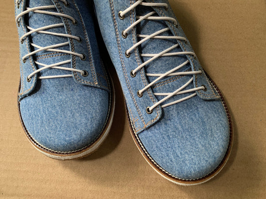 Barefoot Upcycled Denim Boot I Available on Order 9LC