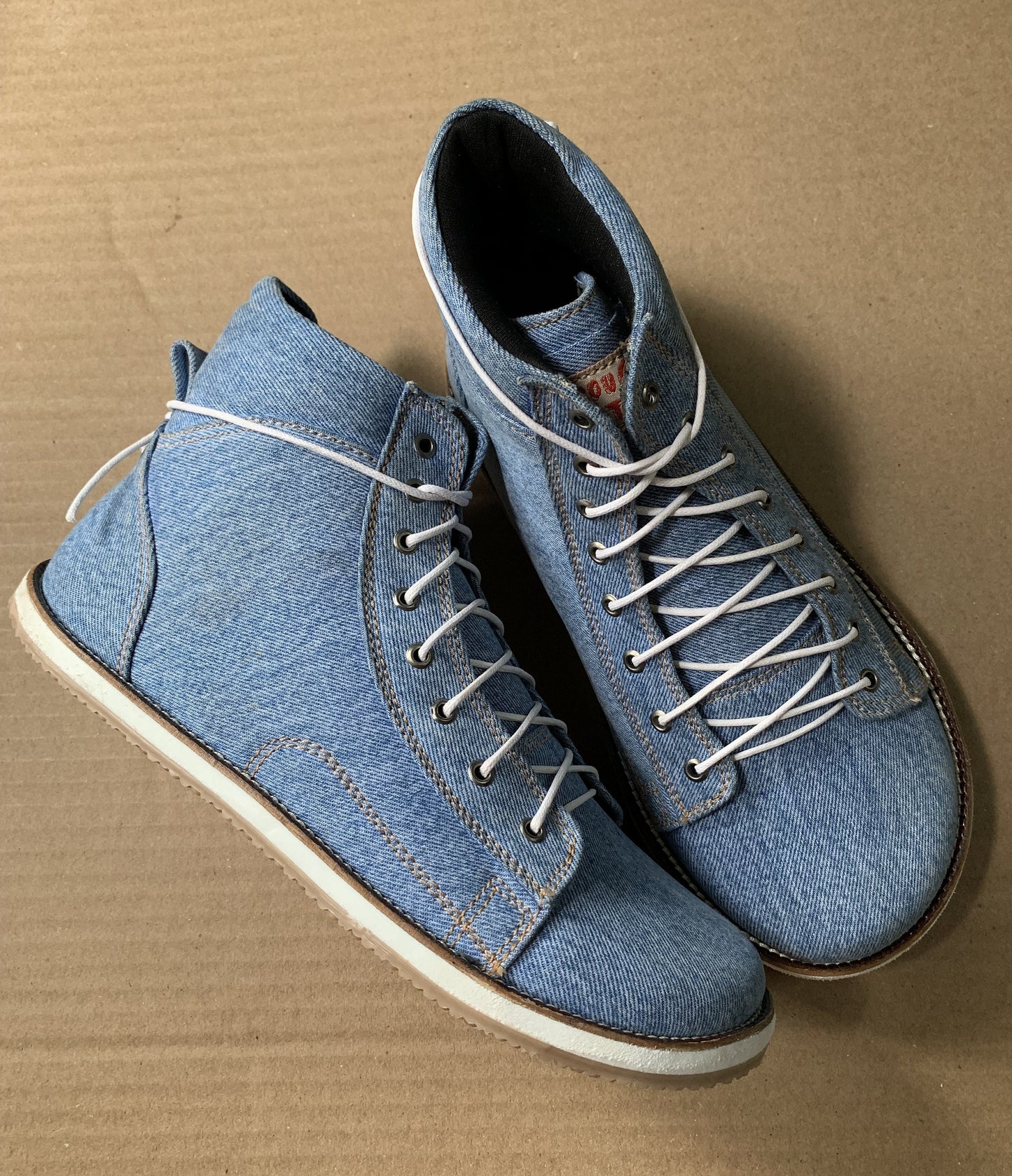 Barefoot Upcycled Denim Boot I Available on Order 9LC