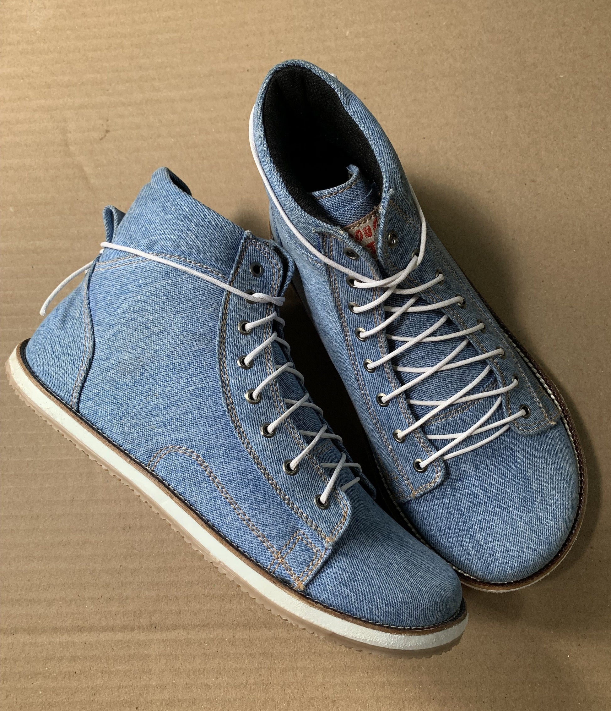 Barefoot Upcycled Denim Boot I Available on Order 9LC