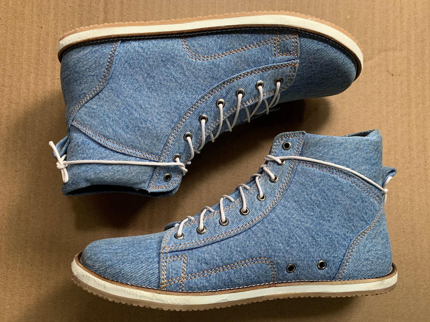 Barefoot Upcycled Denim Boot I Available on Order 9LC