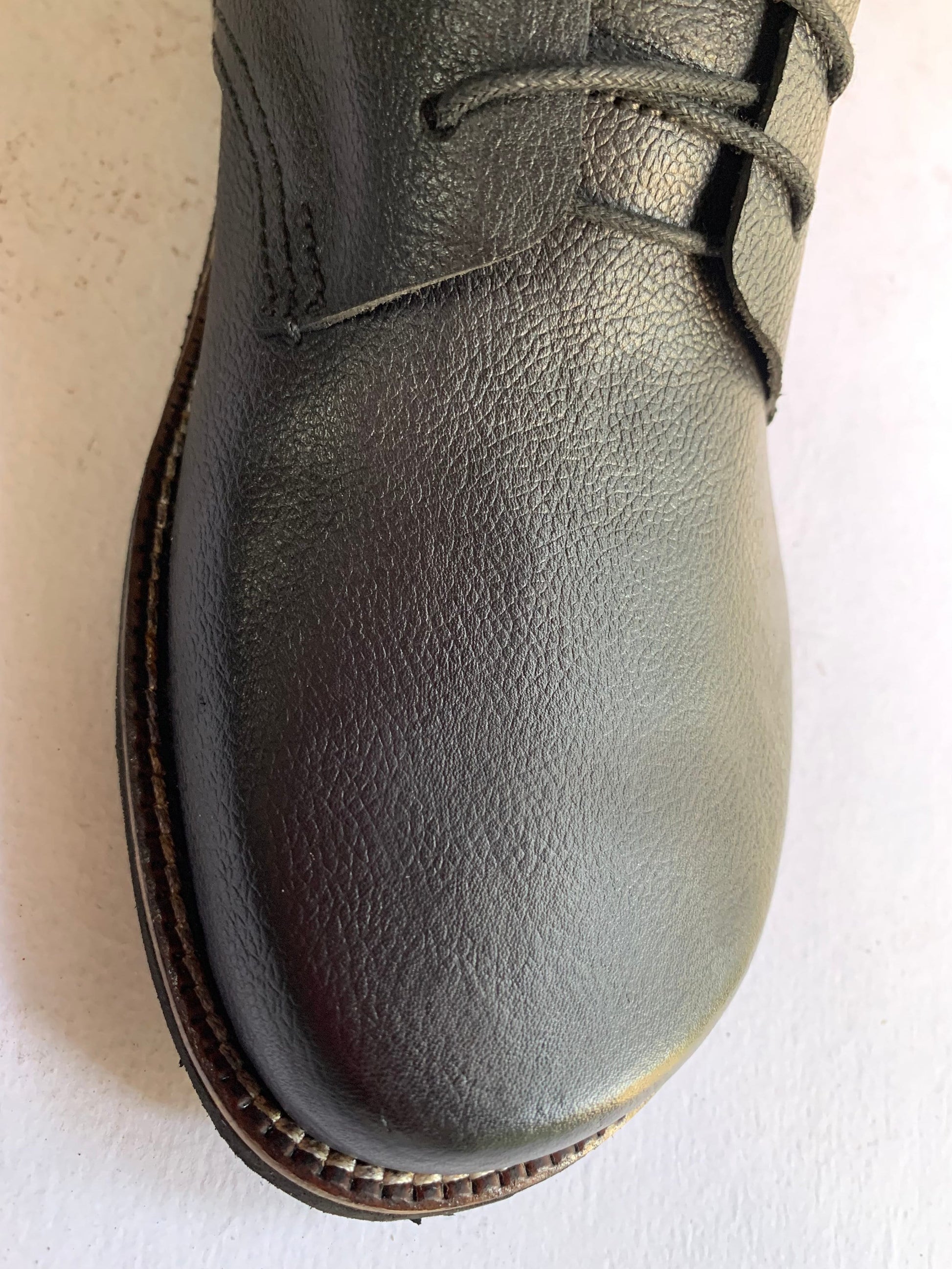 Barefoot Leather Boots with Rubber Sole I UK8/EU43 I Customization Available 9LC