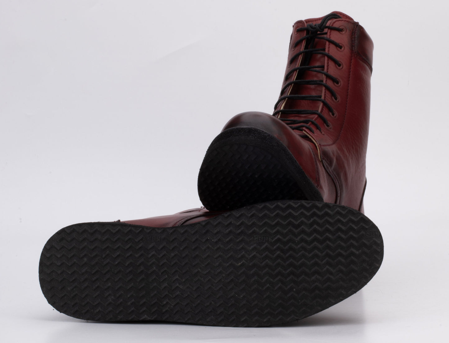 Handmade Leather Boot with Thick Rubber Sole 9LC