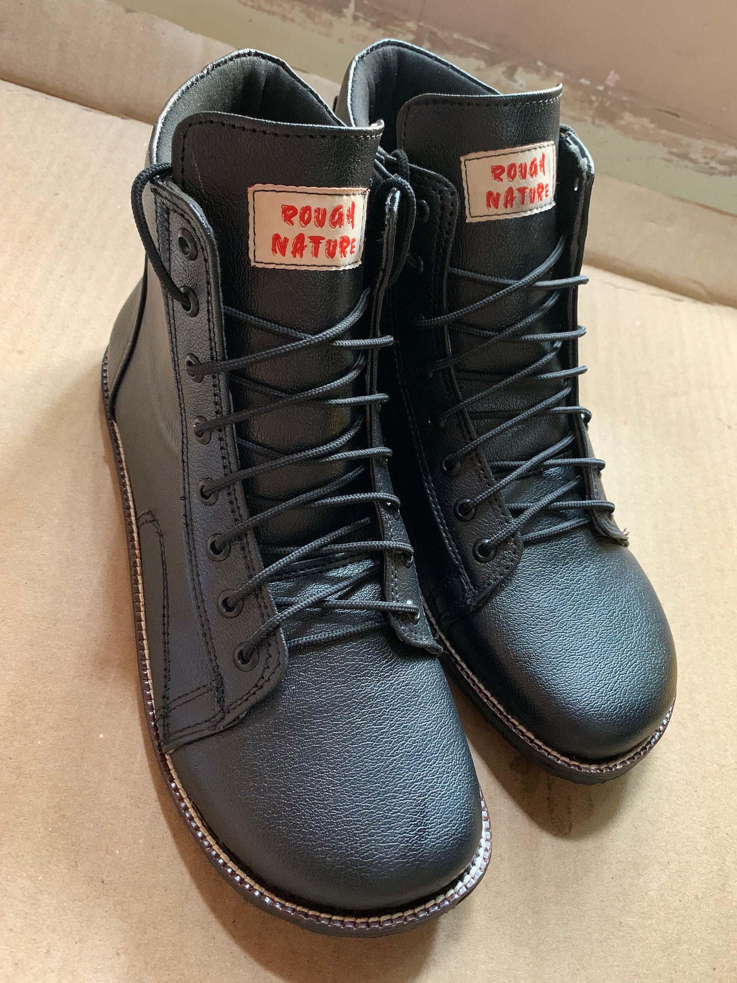 Black Vegan Boot I UK8/EU42/US9.5 I  Customization Also Available 9LC