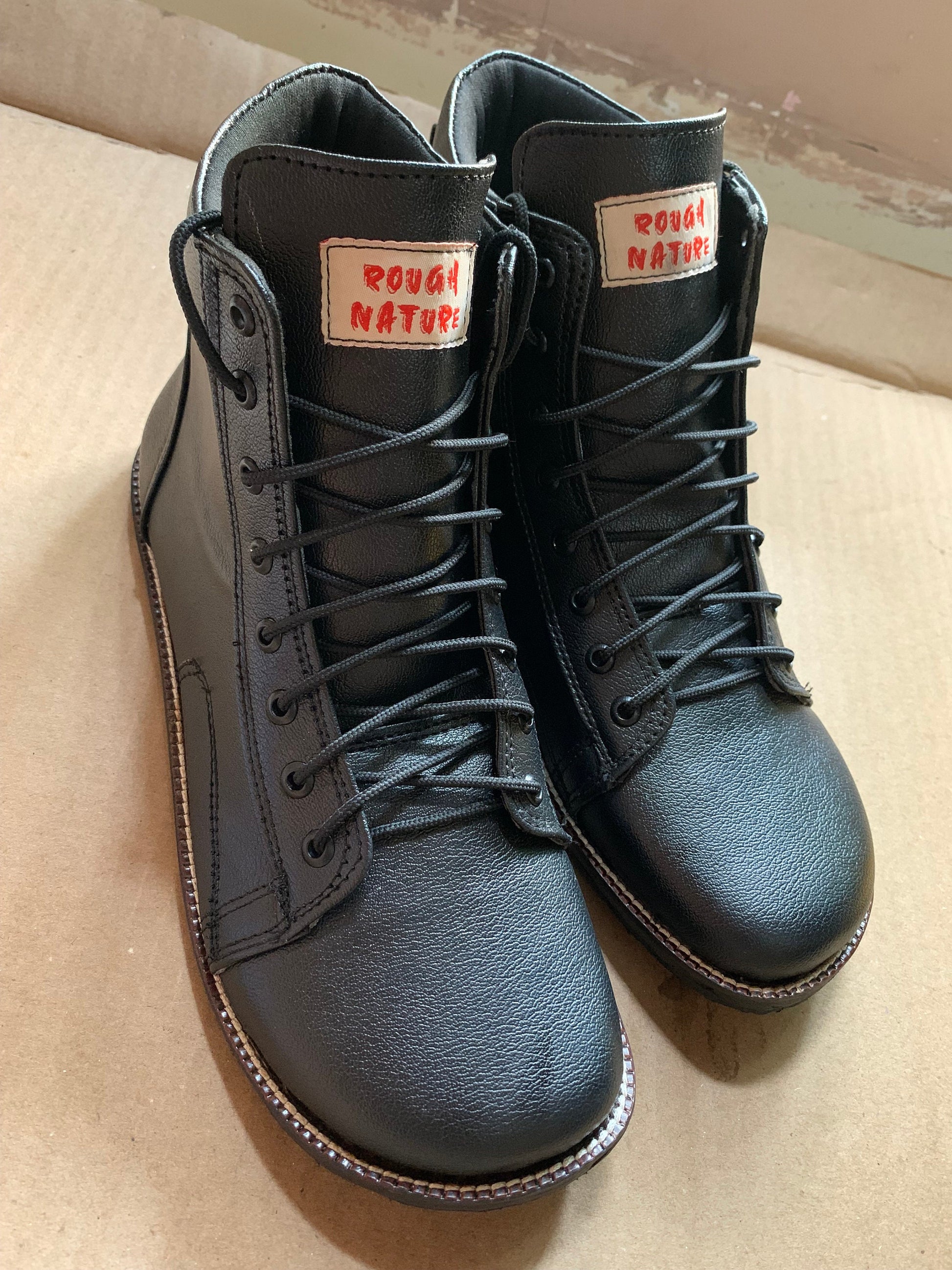 Black Vegan Boot I UK8/EU42/US9.5 I  Customization Also Available 9LC