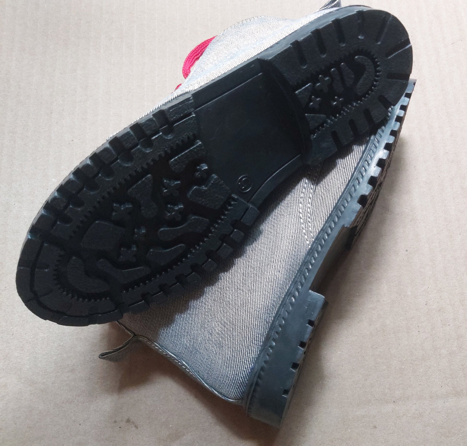 Upcycled Denim Boots: Women's Size UK5/EU38/US6.5 9LC
