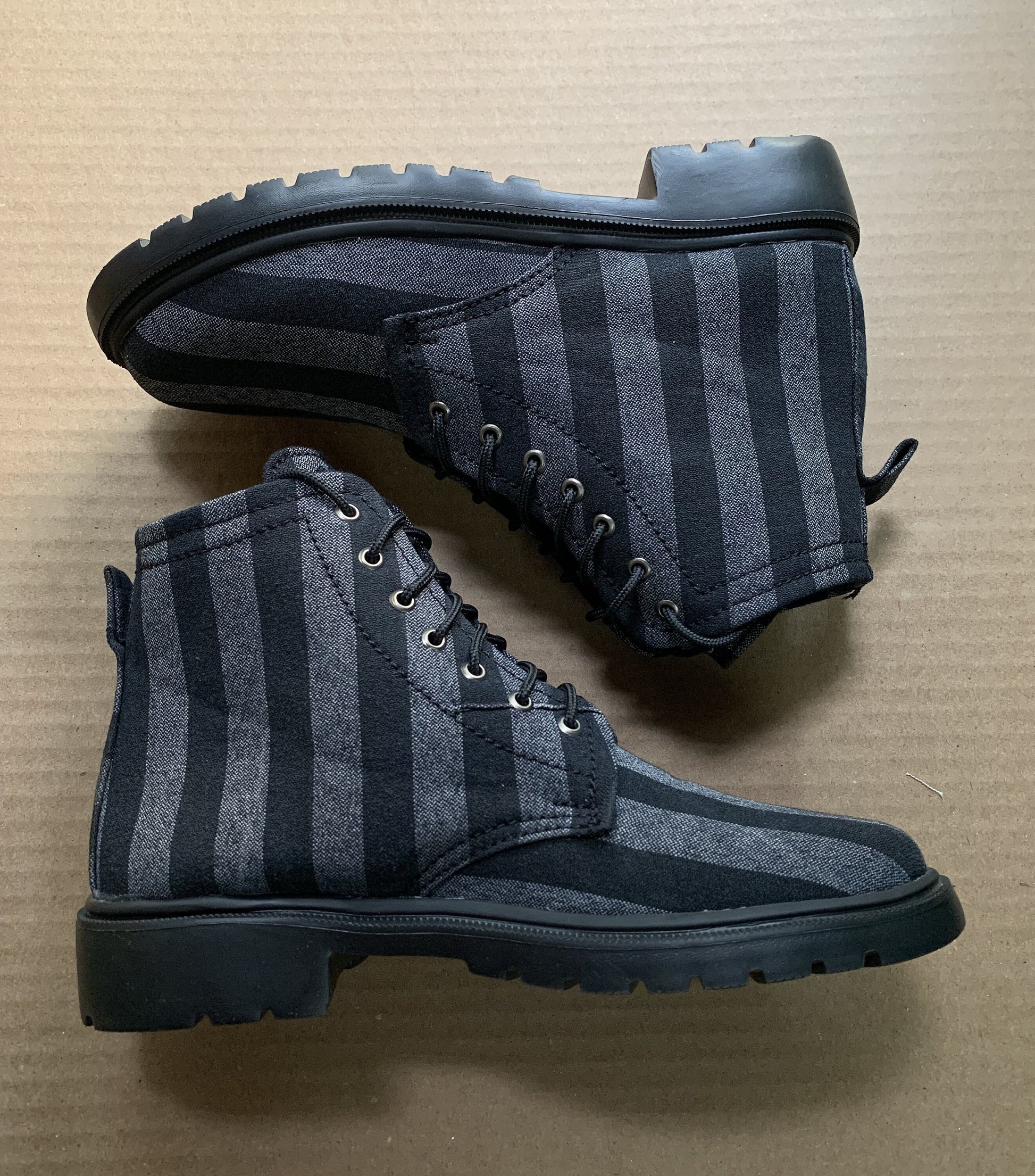 UK7/EU41/US8.5 Upcycled Denim Boots I Lightweight Eva Sole I Padded Interior 9LC