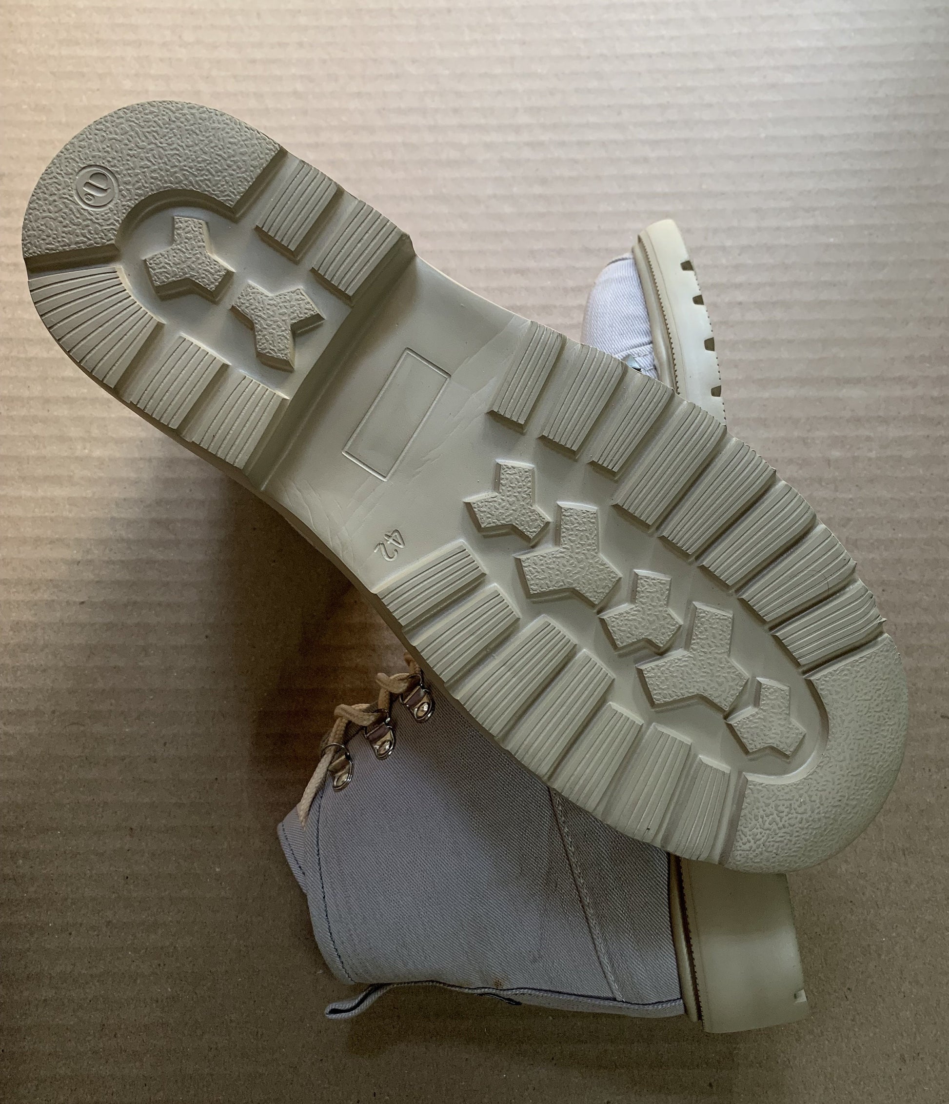Upcycled Denim Boots with Lightweight Sole,  (UK8/EU42/US 9.5) 9LC