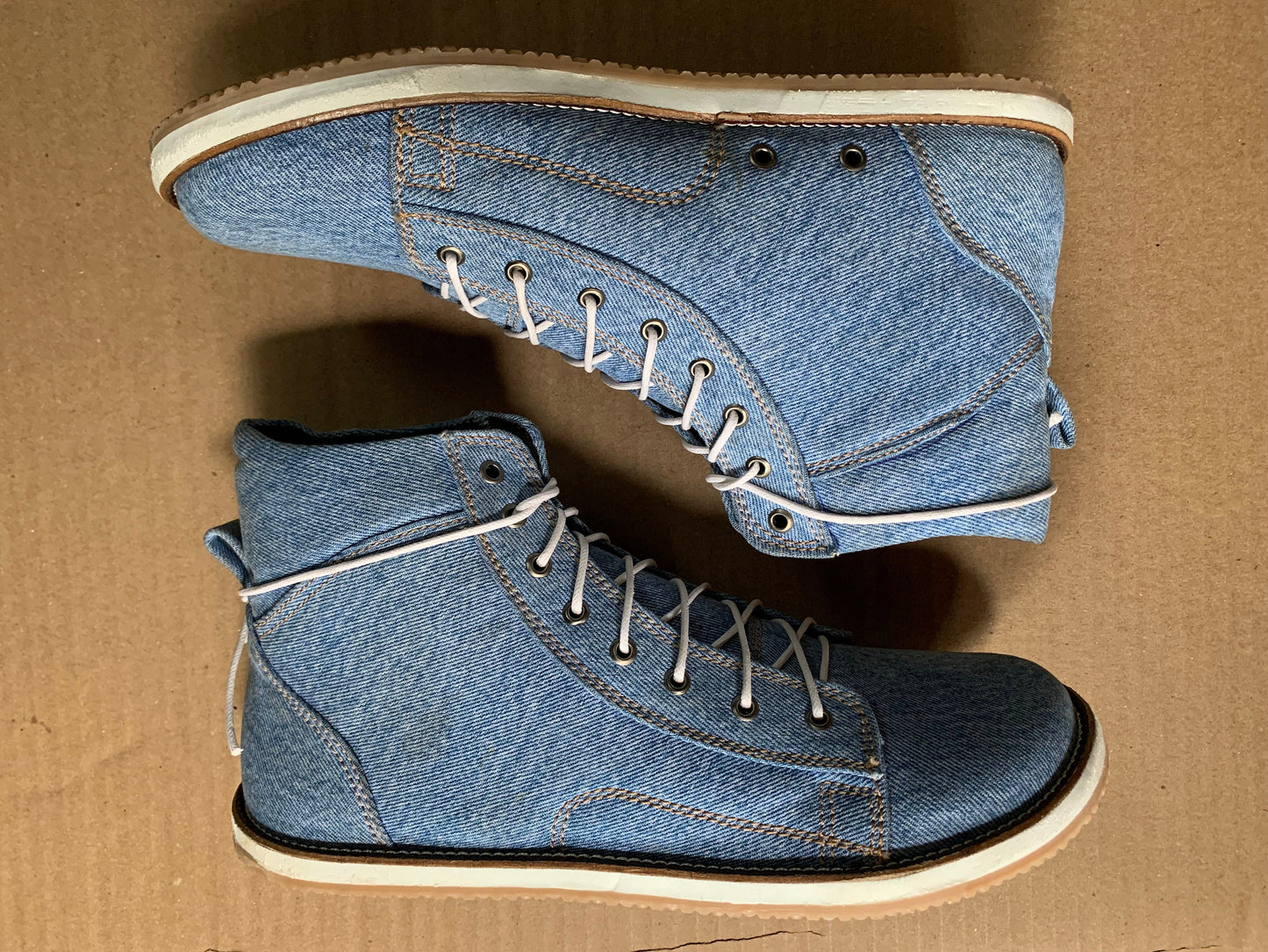 Barefoot Upcycled Denim Boot I Available on Order 9LC