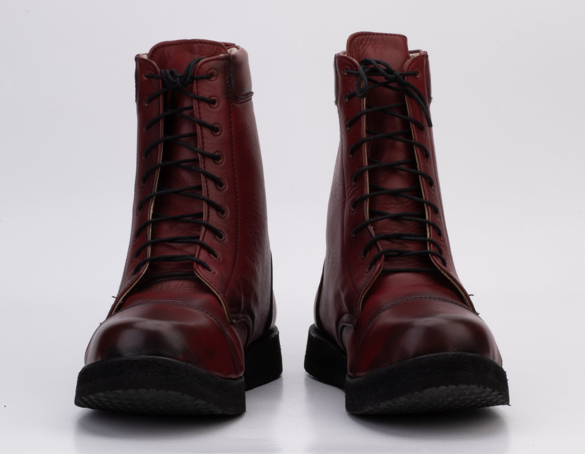 Handmade Leather Boot with Thick Rubber Sole 9LC
