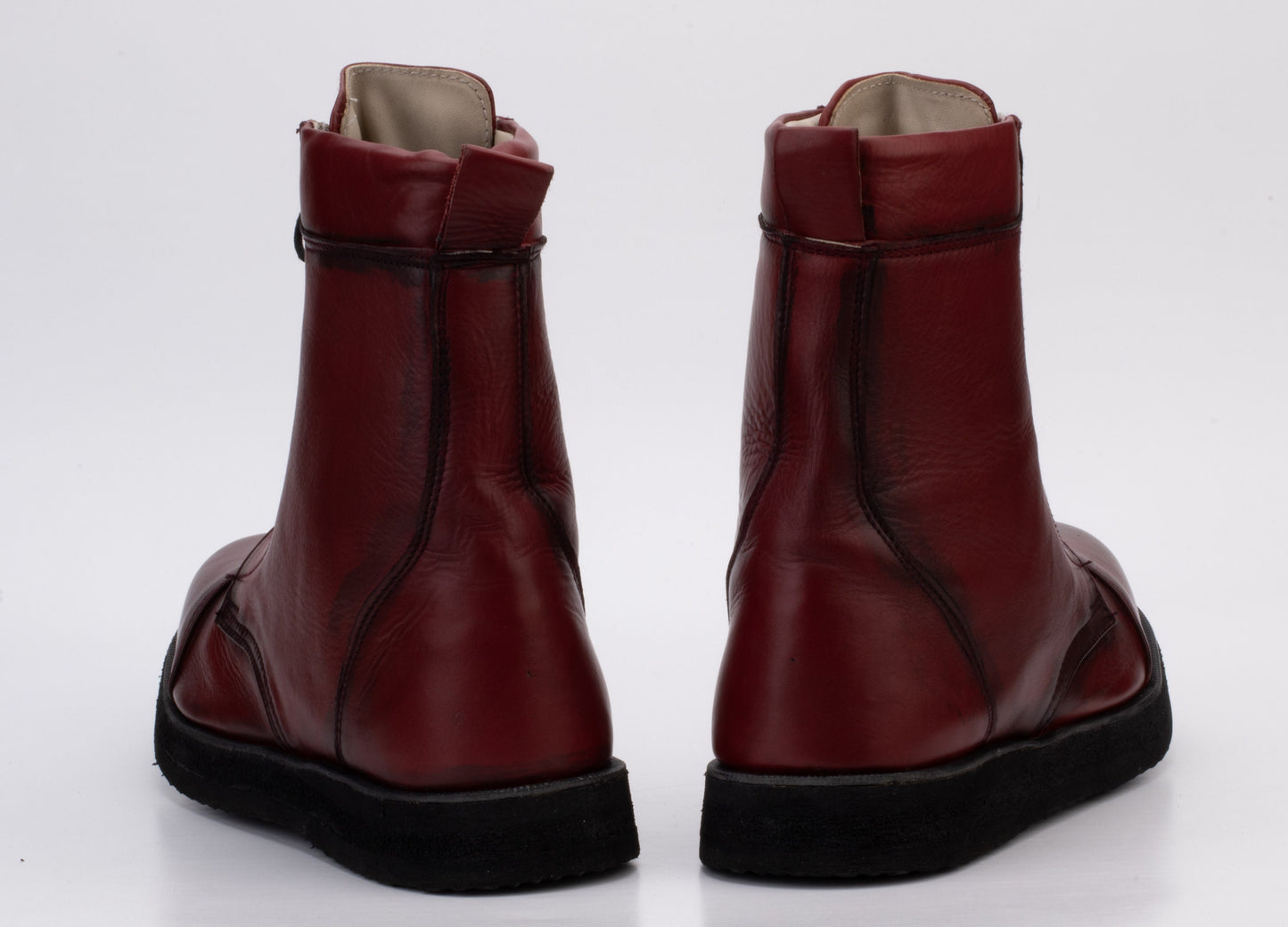 Handmade Leather Boot with Thick Rubber Sole 9LC