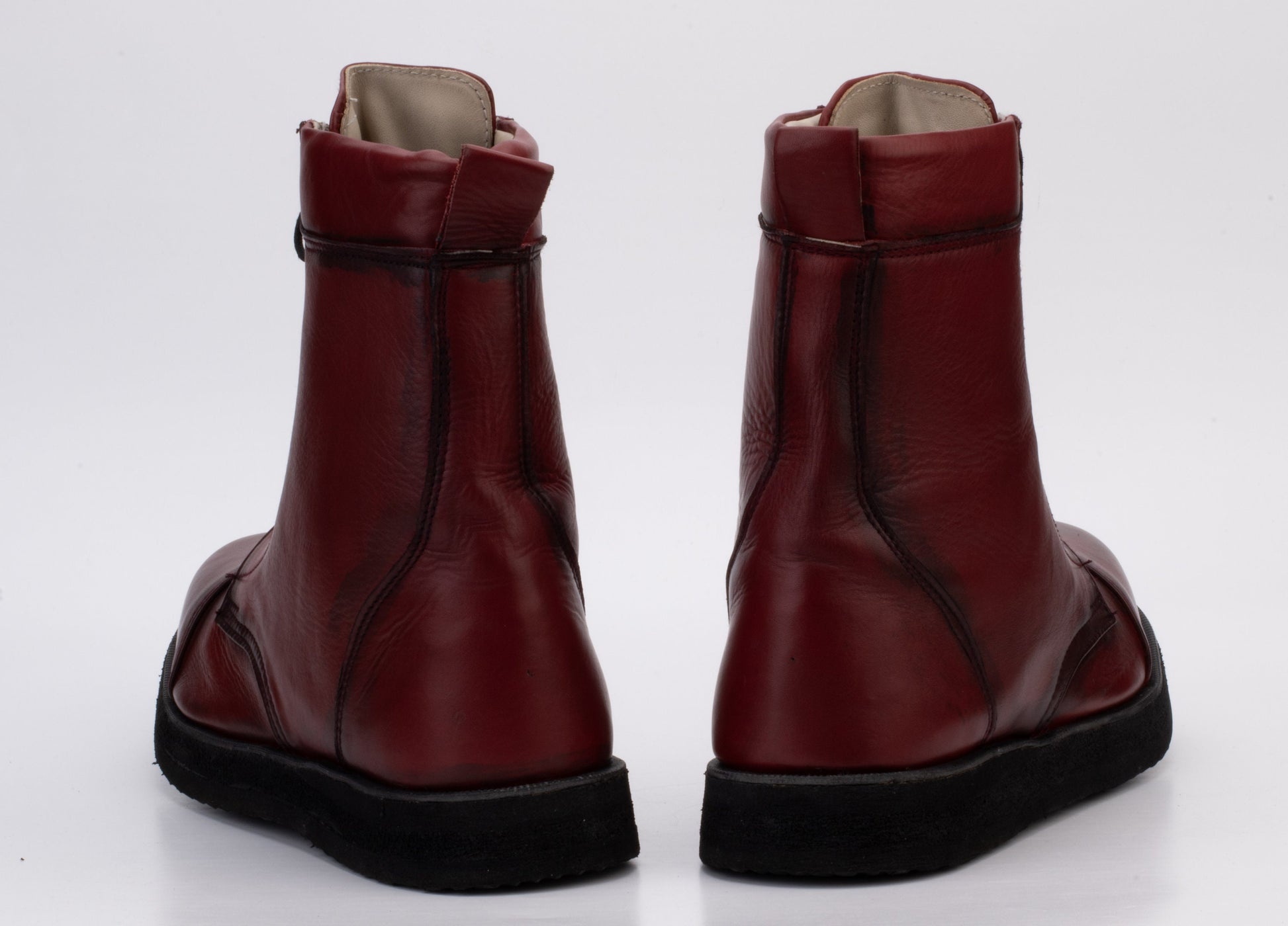 Handmade Leather Boot with Thick Rubber Sole 9LC