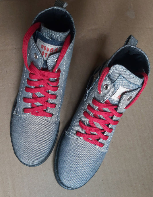 Upcycled Denim Boots: Women's Size UK5/EU38/US6.5 9LC