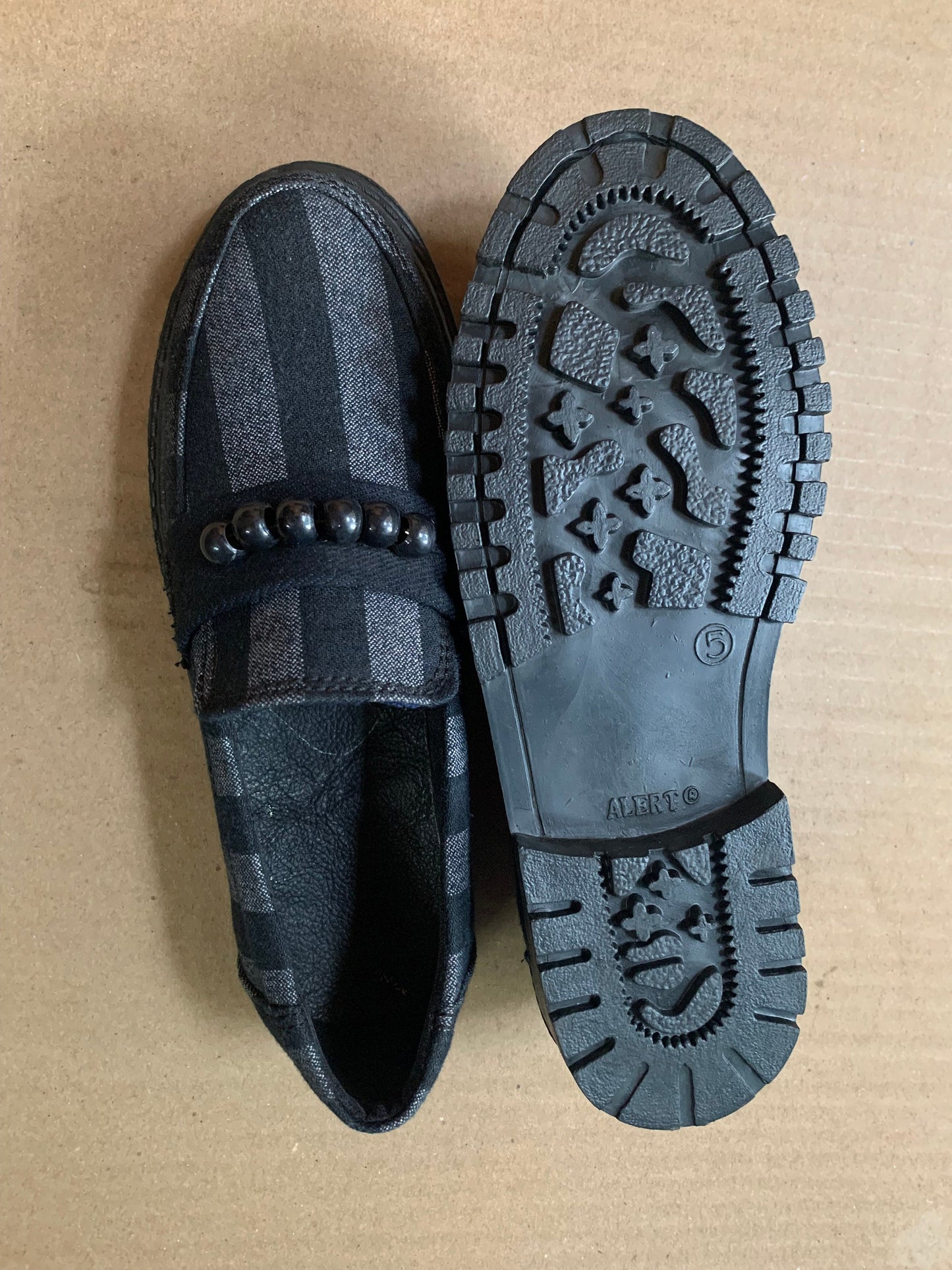 Upcycled Denim Loafer with Bead Detail (UK5/EU38/US6.5) 9LC