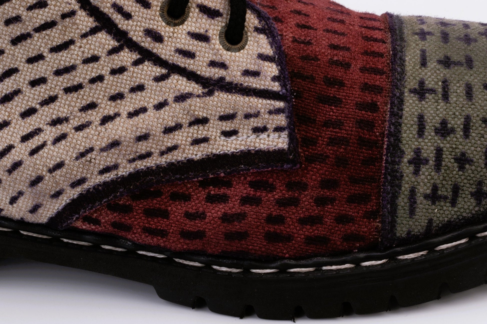 Handcrafted High-Top Cotton Canvas Boot with Leather Lining (UK9/EU43/US10 is Available) 9LC