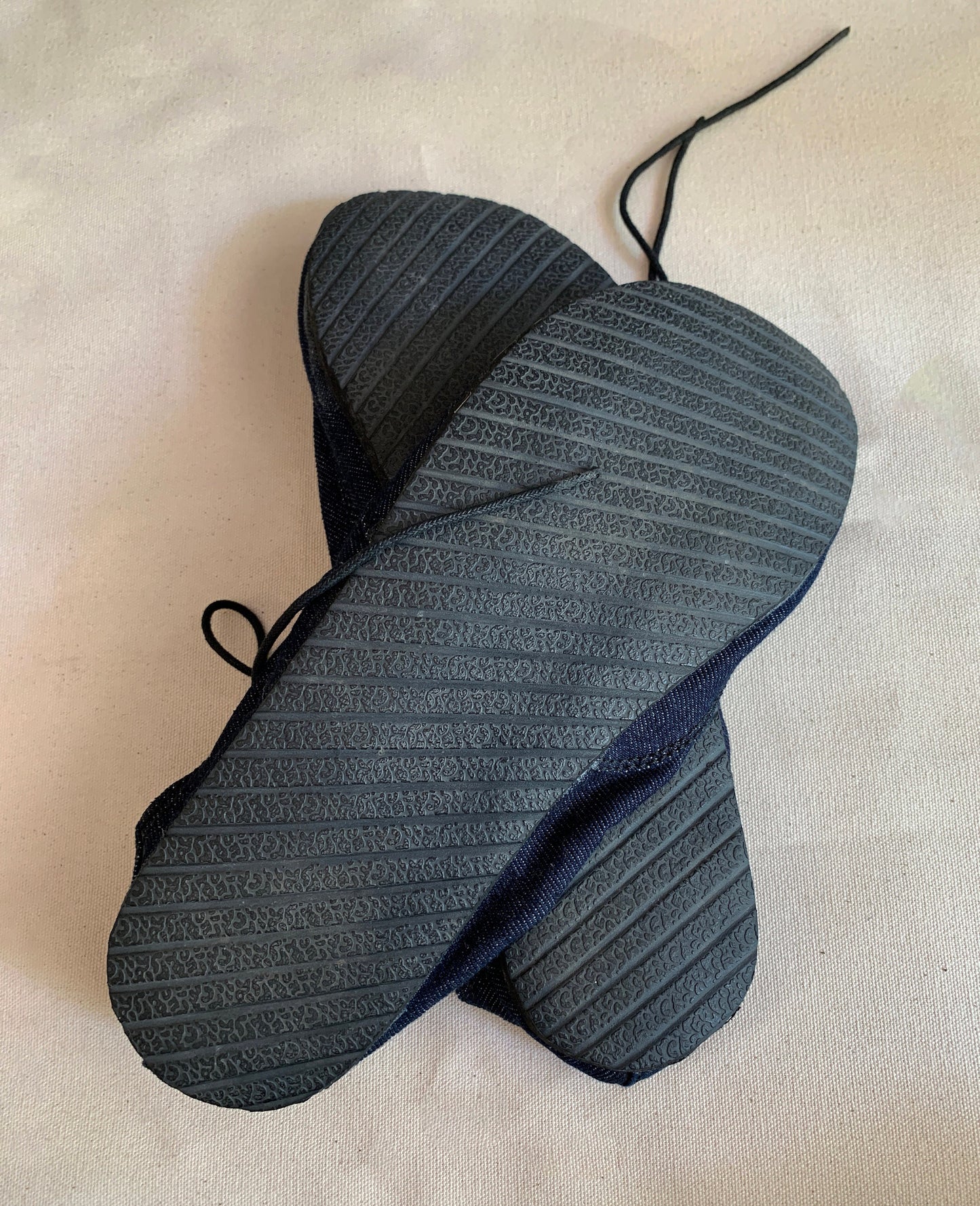 Upcycled Denim Vegan Barefoot Sneakers: Tire Sole, US 10 / EU 43 9LC