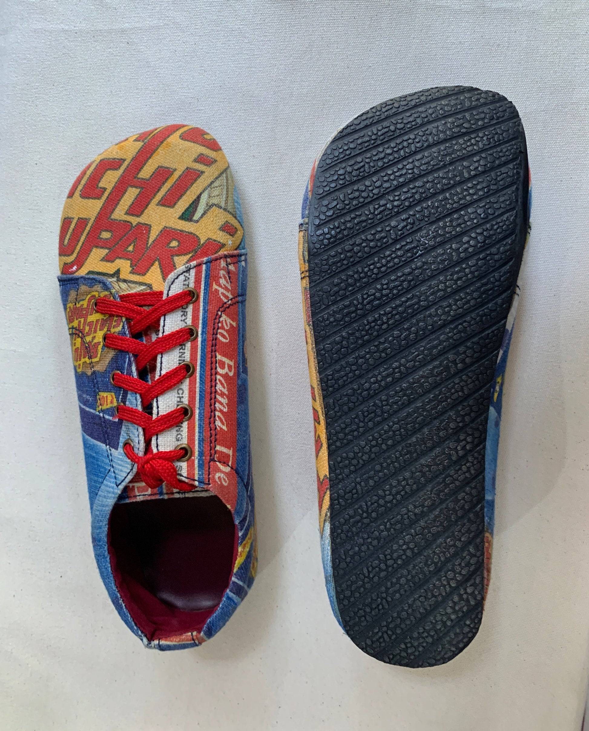 Upcycled Tire Sole Vegan Sneaker US10 - Bollywood Style 9LC
