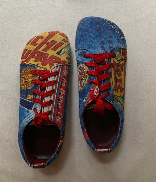 Upcycled Tire Sole Vegan Sneaker US10 - Bollywood Style 9LC