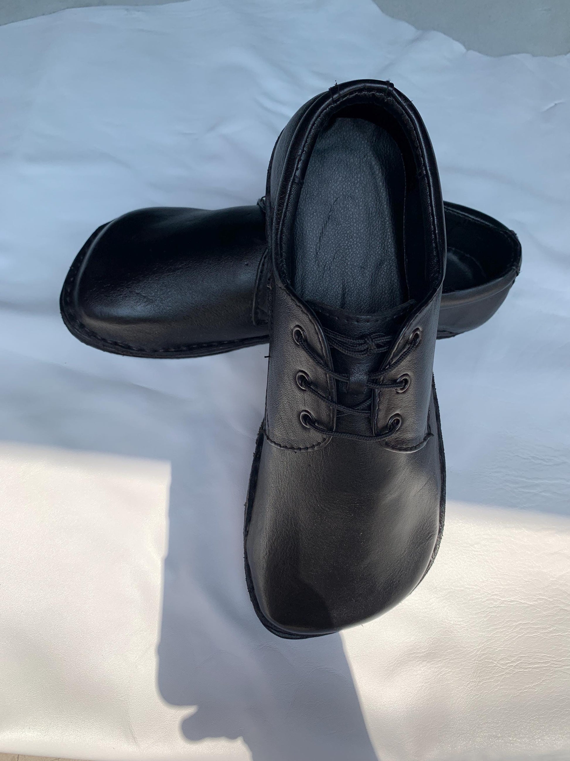 Handmade Leather Barefoot Shoes, Lace-up Style US 9.5 / EU 45 9LC