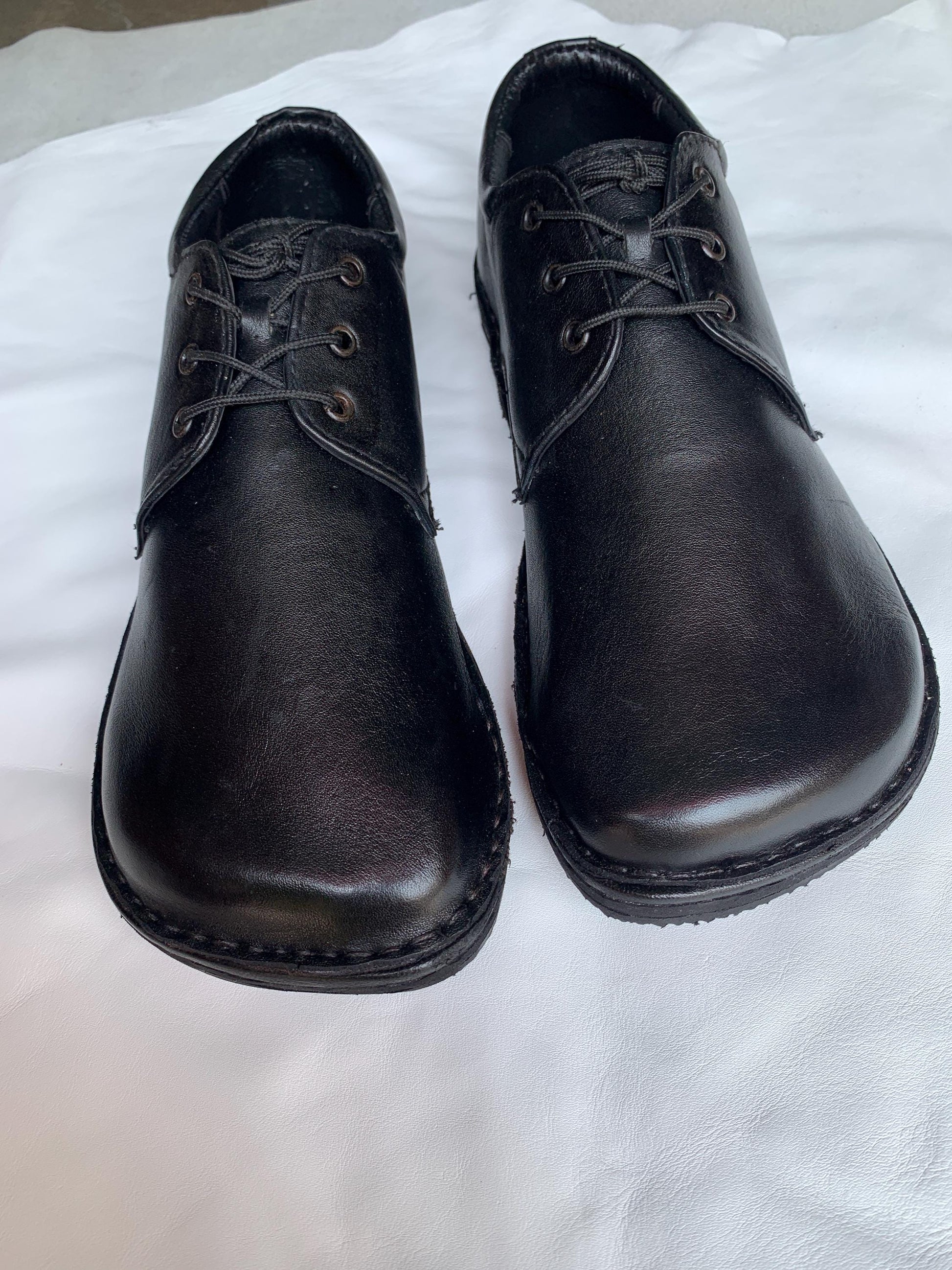 Handmade Leather Barefoot Shoes, Lace-up Style US 9.5 / EU 45 9LC