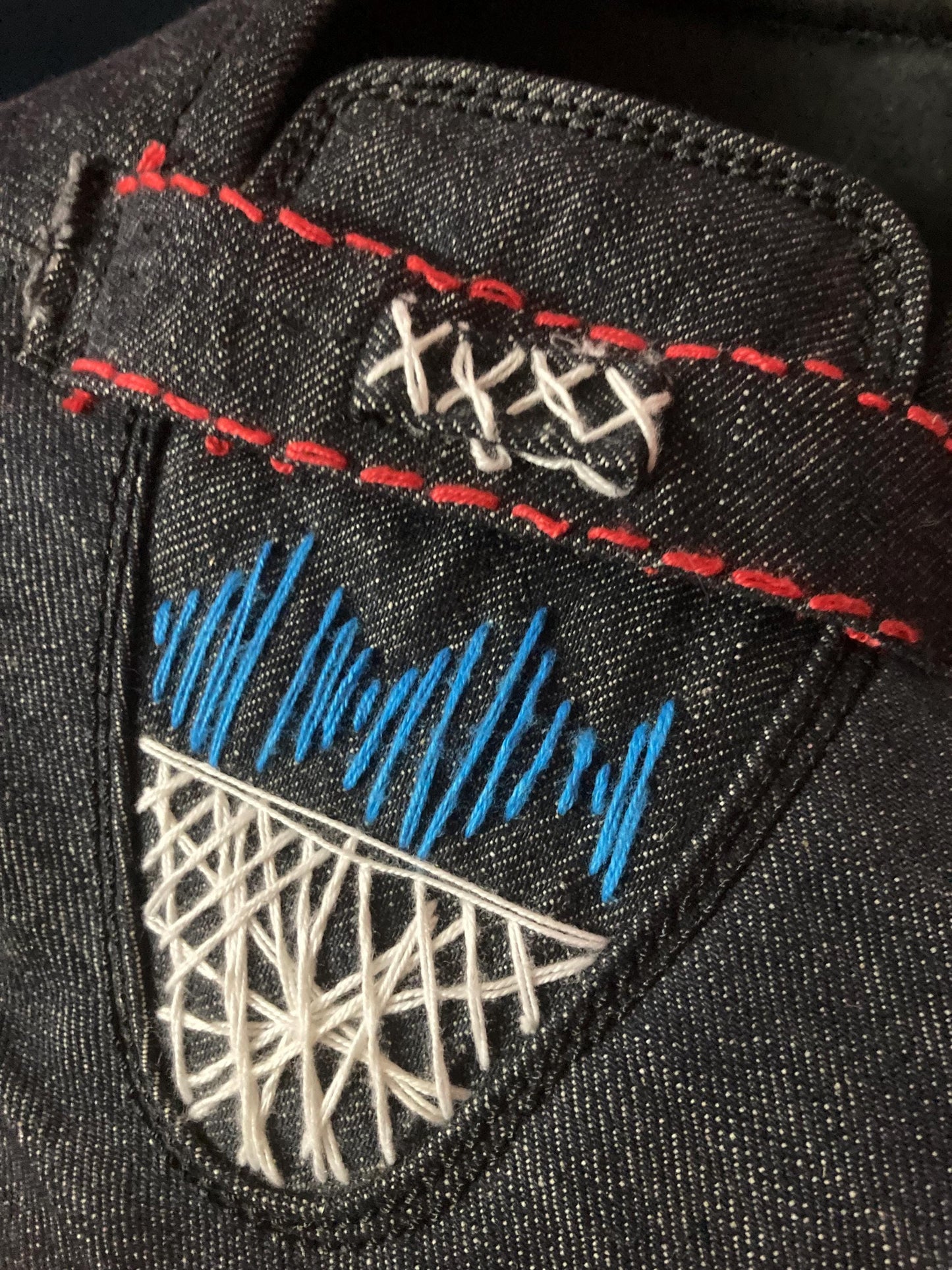 Custom Embroidered Denim Shoe Uppers | Made-to-Order Pattern Development 9LC