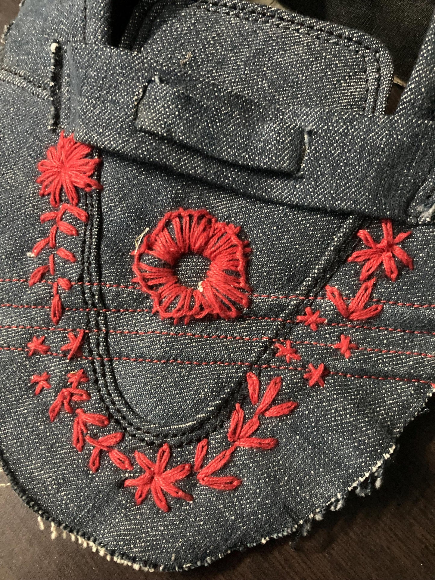 Custom Embroidered Denim Shoe Uppers | Made-to-Order Pattern Development 9LC
