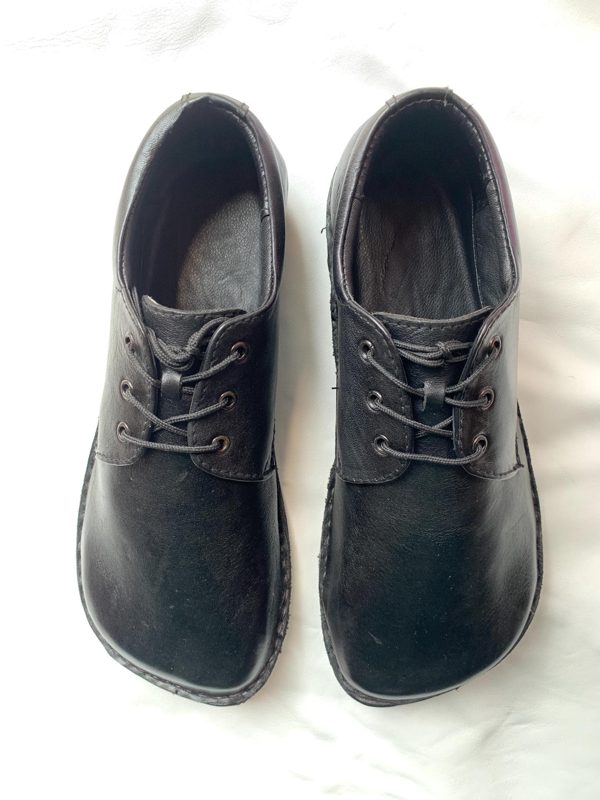 Handmade Leather Barefoot Shoes, Lace-up Style US 9.5 / EU 45 9LC